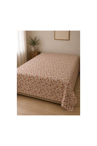Çift Kişilik Pike %100 Pamuk Desenli 195x215 Çok Renkli