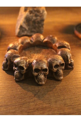 Kurukafalar Dekoratif Tasarım Küllük Kahverengi