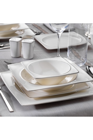 Schafer Glamor Pure Yemek Takım-60 Parça-Platin