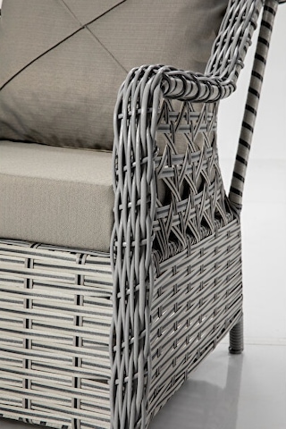 Btkconsept Sirius Model 3+1+1 Masa Rattan Bahçe Ve Balkon Takımı Gri
