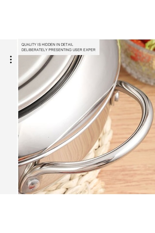 Derin Kızartma Tencere Derin Kızartma Tencere Paslanmaz Çelik Termometre