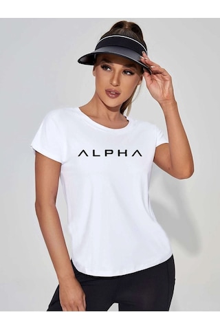 Uyguntarz Alpha Spor Tshirt Beyaz