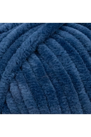 Kürkçü Han Kadife 100gr 95mt Örgü İpi Koyu Denim Mavisi