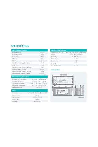 Pylontech Rv12200 Lifepo4 Akü 12,8v 200ah 2,56 Kwh