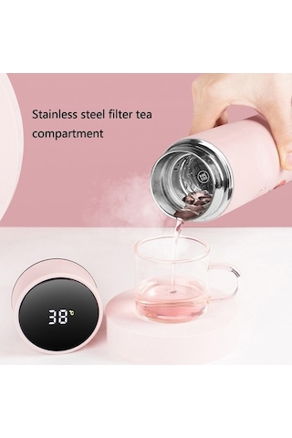 Novahub 393 Mini Termos Bardak, Yolculuk İçin Mükemmel Pembe