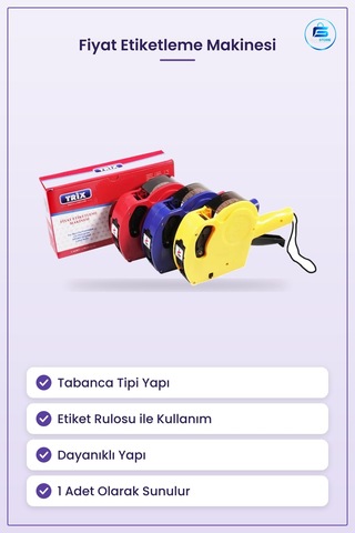Etiket Makinesi Fiyat Etiketleme Tabancası Mağaza Market Ofis Kul