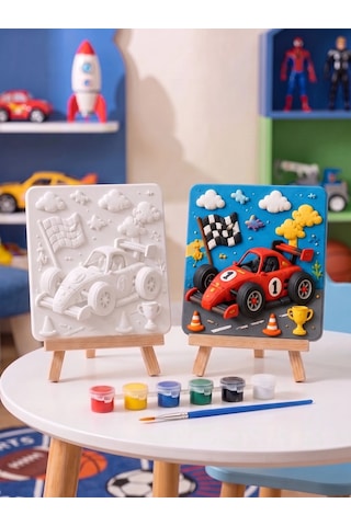 15x15 Yarış Arabası Taş Boyama Seti Çocuk Ve Yetişkin Hobi Kiti 15x15 Yarış Arabası Taş Boyama Seti Çocuk Ve Yetişkin Hobi Kiti