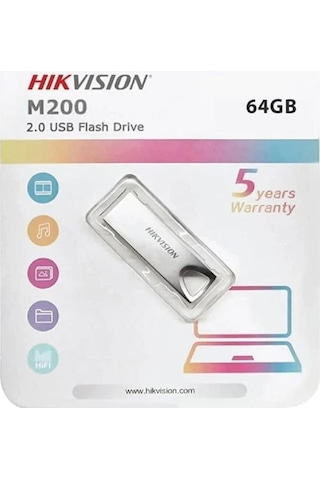 Hikvision Bellek 64gb Usb 2.0 M200/64g