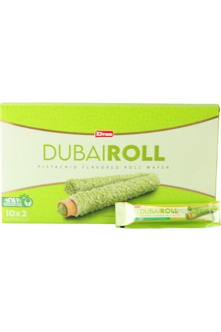 Elvan Dubai Roll Gofret 18 Gr. 10 Adet 1 Kutu