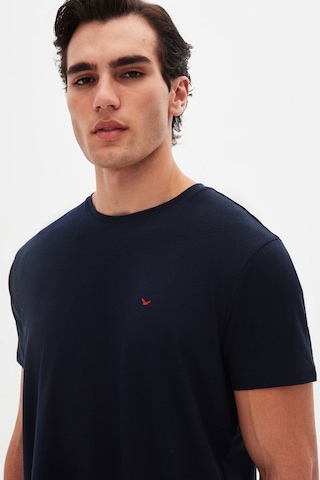 D's Damat Ds Damat Regular Fit Lacivert Düz Nakışlı %100 Pamuk T-shirt 4hc140632006m Lacivert