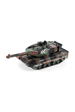 Oyuncak 2.4 Uzaktan Kumandalı Su Bombası Atan Tank Buharlı 1200 Şarjlı Sesli Gövdesi 360 Hareketli Gövde Yeşil