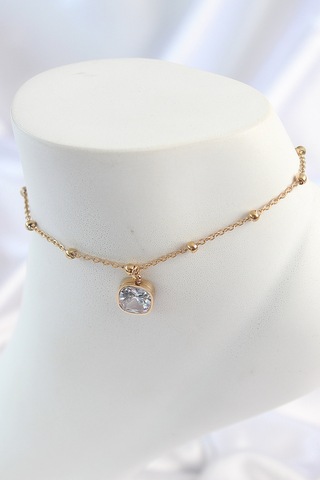 316l Çelik Gümüş Renk Zirkon Taşlı Sallantılı Yonca Model Halhal - Tj-hh1635 Çok Renkli