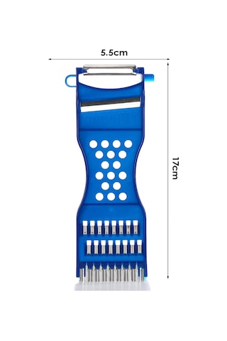 2 Adet 5 Fonksiyonlu Pratik Soyacak Mini Soyucu Dilimleyici Rende Sebze Doğrayıcı Çok Amaçlı Soyucu Çok Renkli