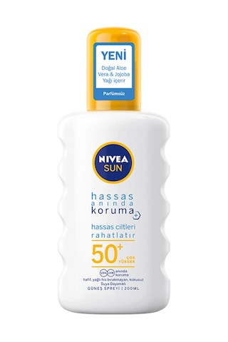 Nivea Sun Hassas Ciltlere Özel Anında Koruma Güneş Spreyi SPF50+ 200 ML