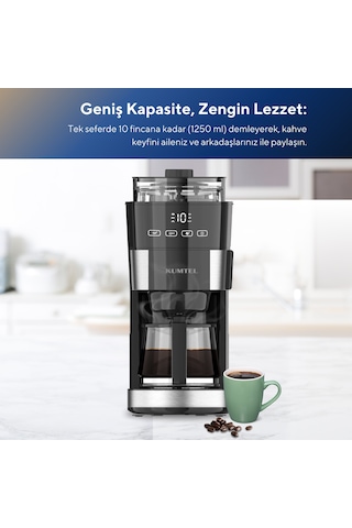 Kumtel HFCM-02 1000 W Dijital Filtre Kahve Makinesi