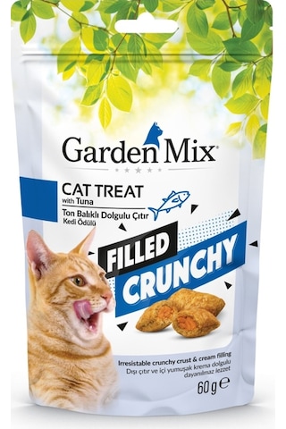 Garden Mix Ton Balık Dolgulu Çıtır Kedi Ödülü 60 Gr Garden Mix Ton Balık Dolgulu Çıtır Kedi Ödülü 60 Gr
