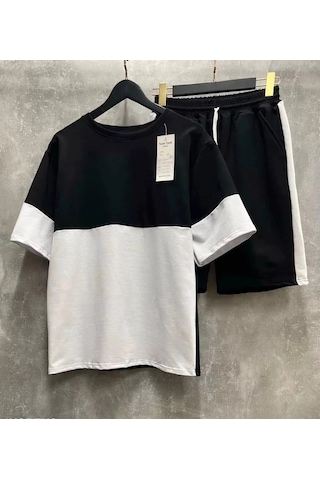 Krishtafovich Erkek Yazlık Ev Eşofman Takımı Tişört Ve Şort İle 209140318 Siyah