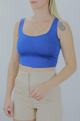 Lukas Micro Parçalı Crop İndigo - Lks2022.25-9062127220755 İndigo