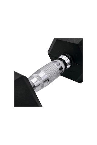 Rebuwo 7.5 KG 1 Adet Hex Dambıl Kauçuk Altıgen Dambıl Hex Dumbbell