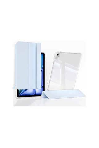 Apple Uyumlu iPad, Air 11 2024 Kılıf Magnetik Ayrılabilen Kalem Bölmeli Airbagli Redclick Tablet Kılıfı