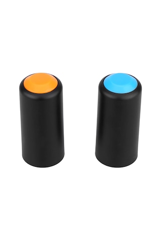 Padalink Shure Pgx Kablosuz Mikrofon İçin 2 Adet Pil Kapak, Plastik Malzeme, Sabit Spiralli İz, Siyah-oranj-mavi Renkli