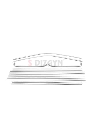 S-dizayn Vw Transporter T6 Uzun Şase Krom Cam Çerçeve Seti 2015-2025 Tek Sürgü