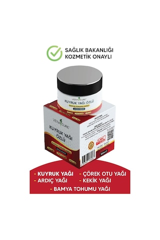 Vera Cure Kuyruk Yağı Özlü Bamya Tohumu Yağlı Masaj Kremi 100 ML