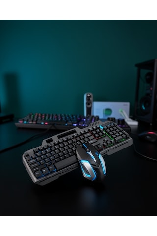 Mekanik Oyuncu Klavye Ve Mouse Seti Xuczpg8018klavyeeeee-3 Diğer