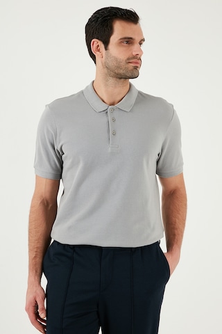 Buratti Pamuklu Regular Fit Düğmeli Erkek Polo Yaka T Shirt 5902127 Kül