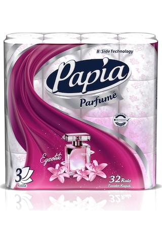 Papia 3 Katlı Egzotik Parfümlü Tuvalet Kağıdı 32 Rulo Papia 3 Katlı Egzotik Parfümlü Tuvalet Kağıdı 32 Rulo
