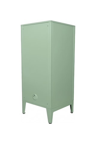 Alfafonet Ziglat Serisi Kilitli Metal Home Office Dolabı %70 Perfore Kapaklı Yeşil Ral 6018 450x1050x450 Mm