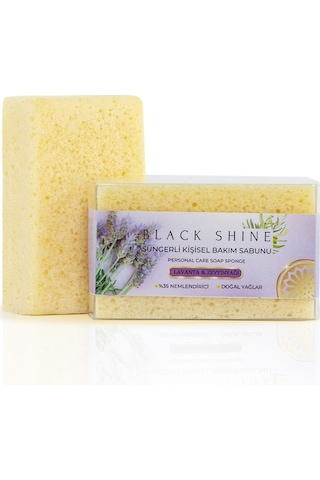 Black Shine Bs Doğal Lavanta Özlü Süngerli Sabun 100 G