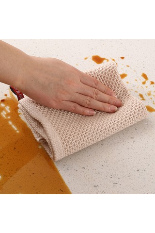 Ultra Yumuşak Emici Mutfak Havlular - 5 Pcs Waffle Dokunma Bulaşık Bezleri Evde Kurutma Yemekleri Coffee