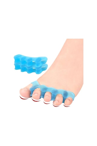 2 Adet 1 Çift Silikon Ayak Ayırıcı Bunion Düzeltici Çekiç Ayak Düzeltici Yumuşak Silikon Malzeme İçin Ayak Ayırma Ayak Bakımı Aracı Koyu Haki