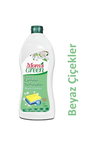 Mom's Green Bitkisel Çamaşır Yumuşatıcısı Beyaz Çiçekler 40 Yıkama