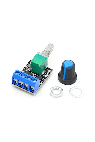 5V/16V 10A Mini DC Motor Sürücü Hız Kontrol Devresi 0-100% Pot Kontrollü Pwm Açma Kapama Butonlu