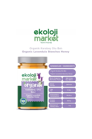 Organik Karabaş Otu Balı Lavandule 400 Gr.