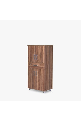 Çok Amaçlı Dolap CEVİZ 130 cm  Hard Parlak Suntalem El Yapım