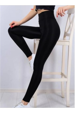 Hacker Denim Kadın Siyah Peluş Taytsiyahxl Siyah