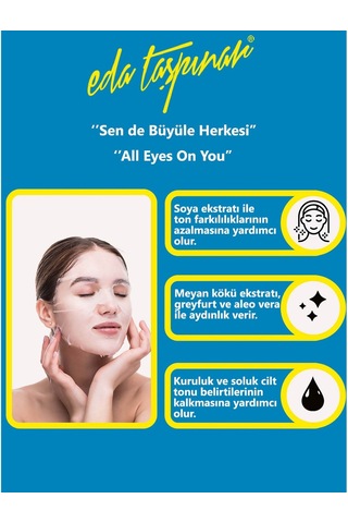 Eda Taşpınar Aydınlatıcı Kağıt Yüz Maskesi 25 G