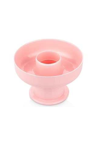 Donut Kek Kalıbı Yuvarlak Hamur Kesici Plastik Bordo Diğer