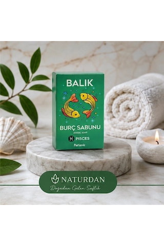 Balık Burç Sabunu Doğal El Yapımı 100g-3 Adet Karışık