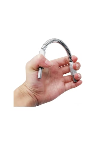 Qingmipy 300mm Esnek Vidalama Uzantısı, Elektrikli Matkap Ve Tornavida İçin Çok Amaçlı 1/4" Hex Shaft Metal Bağlantı Kolu - Dar Alanlar İçin Uygun