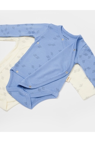 Organik Modal Fil Baskılı 2 Li Kruvaze Uzun Kollu Badi Csym11318 001