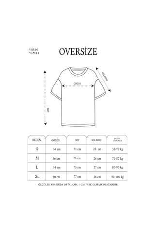Freedom Storee Kadın Kısa Kol Yazlık Tişört Bisiklet Yaka Baskılı Oversize T-shirt - Siyah Çok Renkli