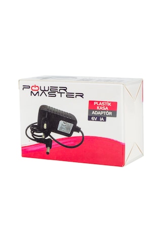 Powermaster Pm-13782 6 Volt - 1 Amper 5.5 2.5 Uçlu Priz Tipi Adaptör