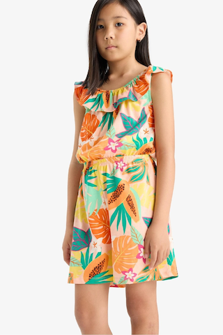 Defacto Kız Çocuk Desenli Askılı Tulum E5803a825smgn268 Yeşil