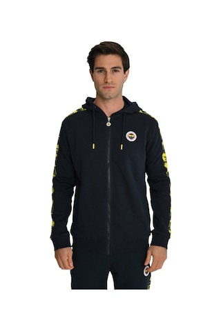 Fenerium Fenerbahçe Lacivert Tribün Lazer Baskılı Kamuflaj Detaylı Erkek Sweatshirt Lacivert