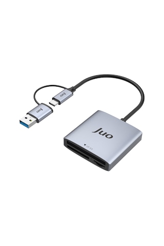 Juo MT03345 Usb 3.2 Ve Type-c 3'ü 1 Arada Sd / Cf / Tf Micro Sd Hafıza Kart Okuyucu