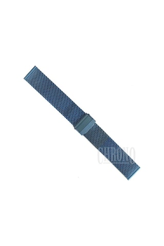 Lacivert Kalın Hasır Çelik Saat Kordonu 18-20-22-24Mm Örgü Kayış (536774437)